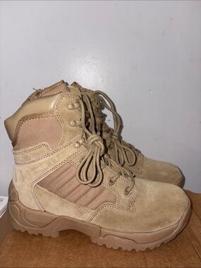 Burudani Tactical Desert Tan Suede Lace-Up Boots size 9